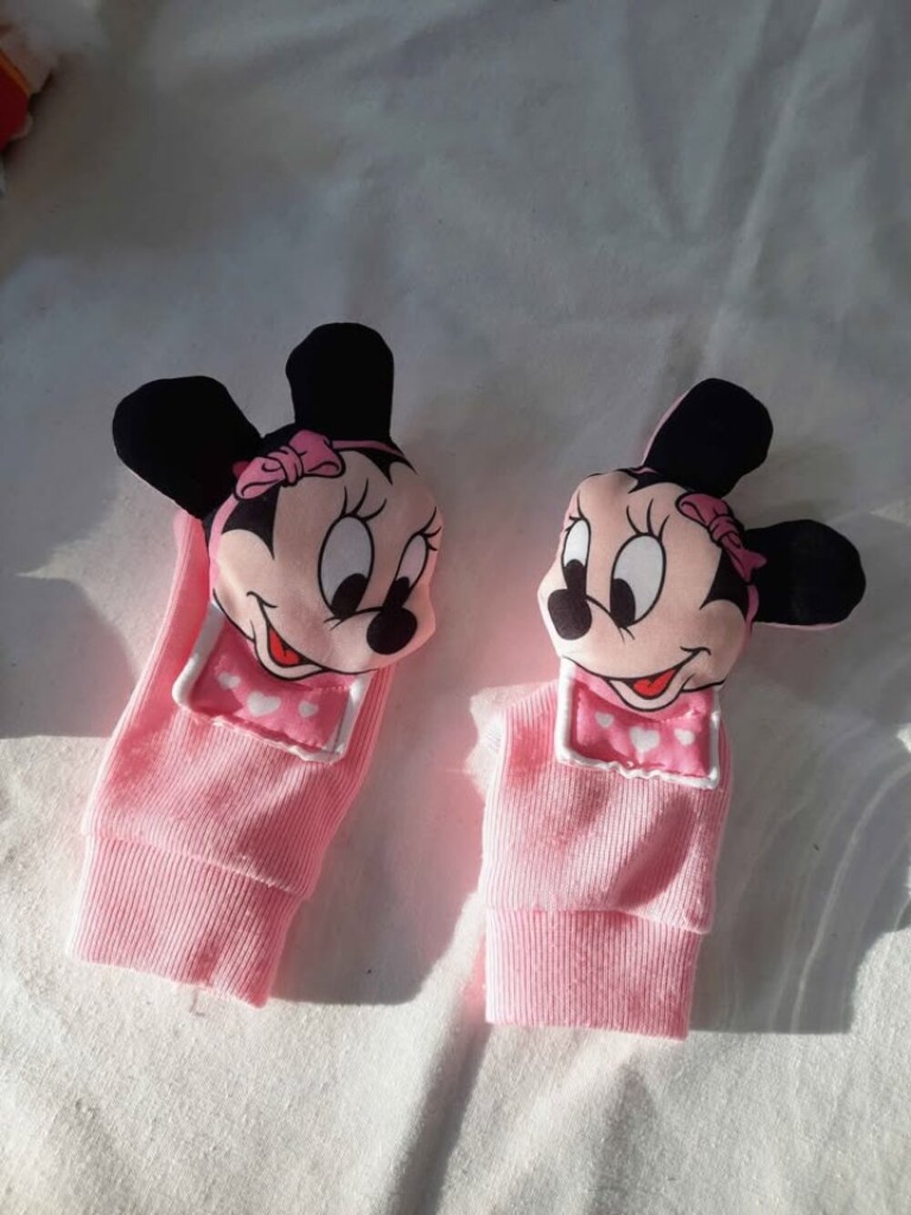 Disney Minnie Mouse Vintage 1984 Playskool Baby Foot Jingles/Rattles